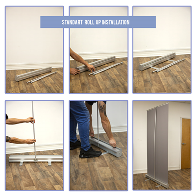 Rollup Banner(Roll Up Stand Standard 33"x80")