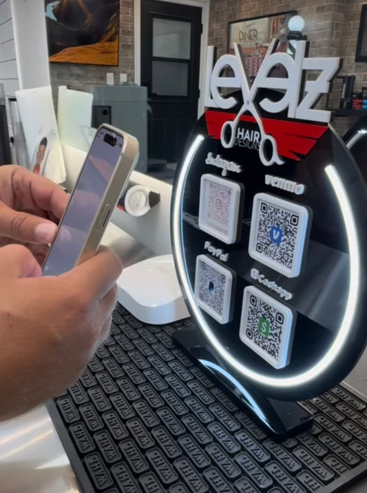 QR Code with Neon Ligth