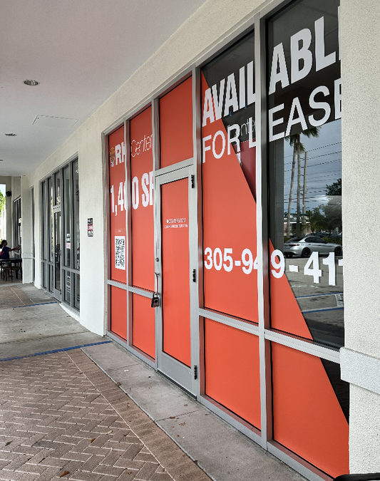 Store Front Full Print + Cut Out Vinyl